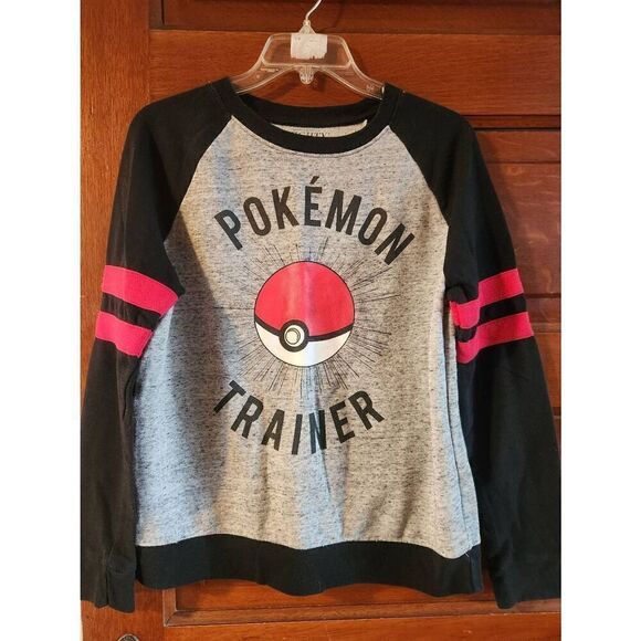 Mighty Fine Pokemon Trainer sweat shirt Size M Teen - Picture 1 of 4